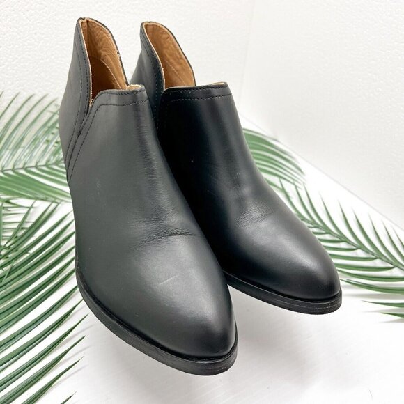 Nisolo Mia Everyday Black Leather Water Resistant Heeled Ankle Bootie 7.5 NWOB - Picture 5 of 12